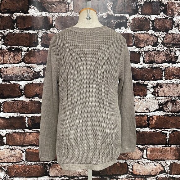 RD Style V-Neck Knit Brown Size Medium M - Picture 6 of 13